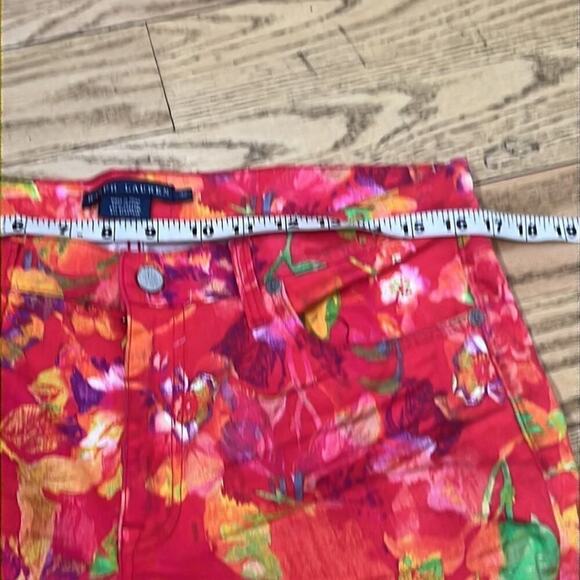 RALPH LAUREN FLORAL‎ JEANS SIZE 32 - Picture 7 of 8